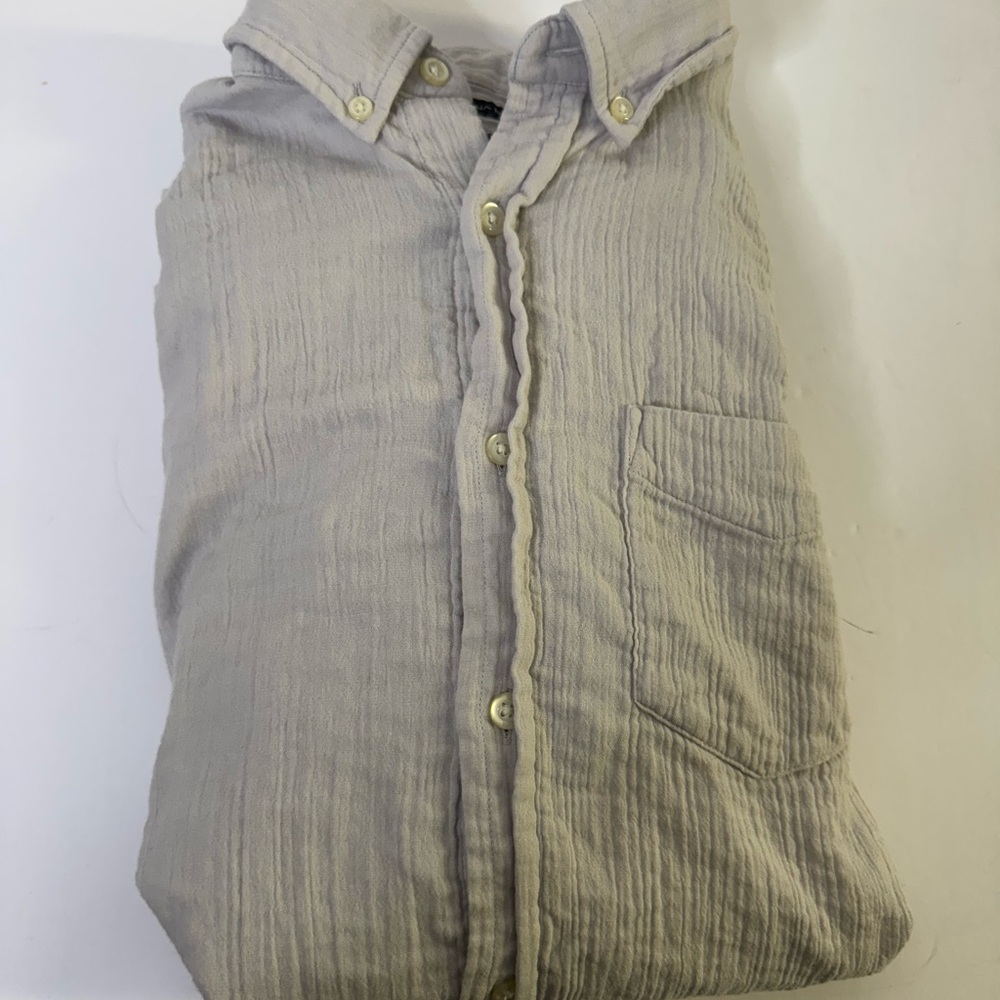 Banana Republic Light Gray Casual Shirt